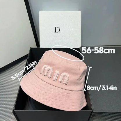 2025 Designer Luxury Fisherman Hat Versatile Women Basin Hat Pink Letter Valentine's Day Bucket Hats