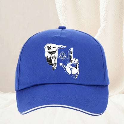 Cartoon Gesture Eye Personalized Pattern Printed Baseball Cap