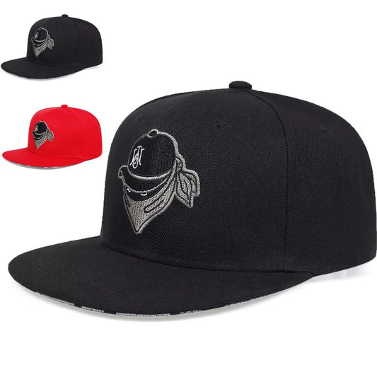 Unisex Masked Embroidery Hip-hop Hats