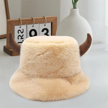 Warm Faux Fur Bucket Hats for Unisex Stylish Winter Headwear with Ear Flaps