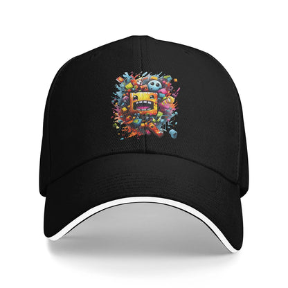 Geometry Cube Dash Gaming Baseball Caps