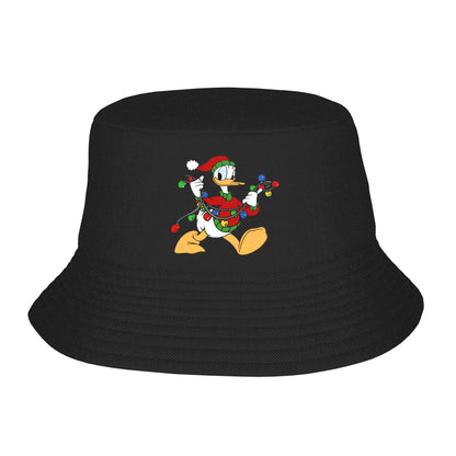 Women Bucket Hats Cartoon Donald Duck Christmas Spring