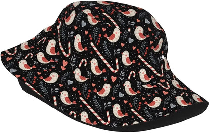 Funny Christmas Hat Happy New Year Bucket Hats