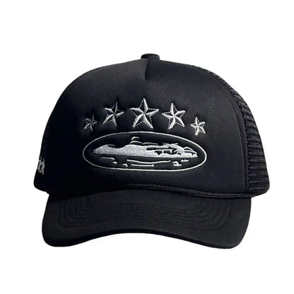 Fashionable Embroidered Baseball Hat Five Star Color