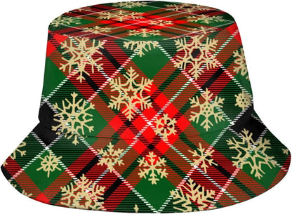 Christmas Bucket Hats Fashion Summer Sun Cap Packable