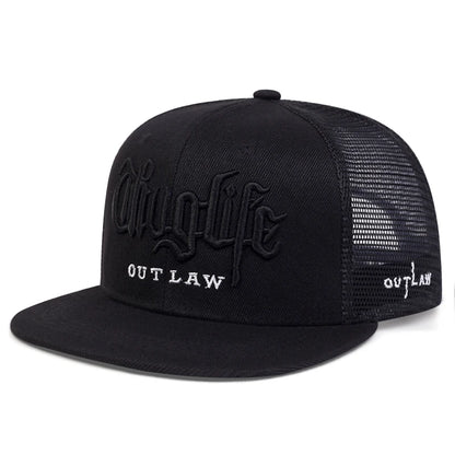 2025 Fashion Fastball CAP Thug Life Embroidery Hip Hop Baseball Cap Snapback Hat