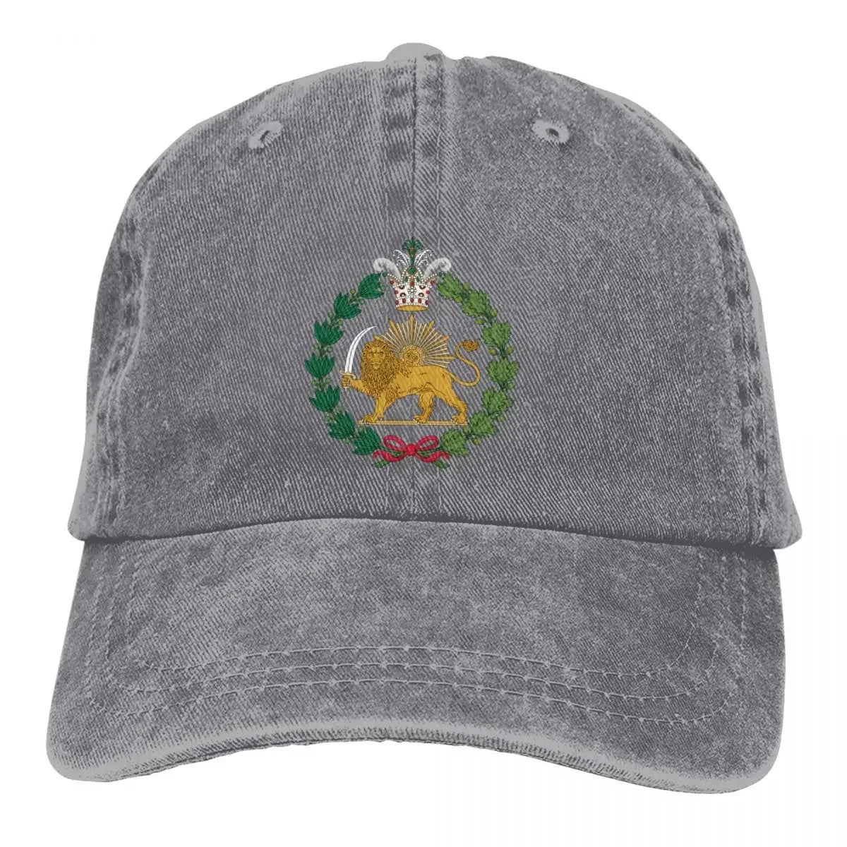 National Flag Hat Peaked Men Women's Cowboy Cap Shir O Khorshid Lion Iran Lion Sun Symbol Baseball Caps