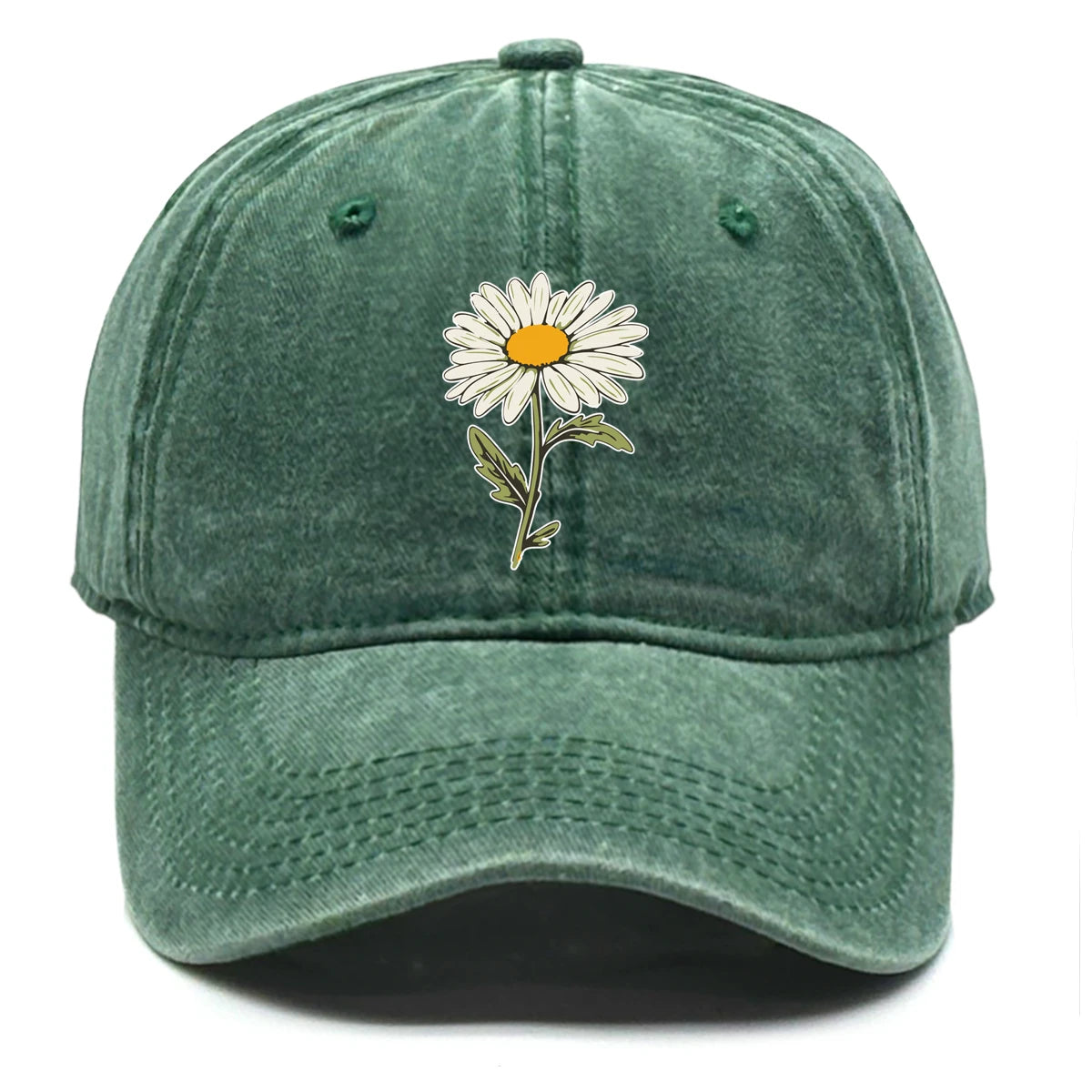 Flower Print Snapback Baseball Cap Flower Hat