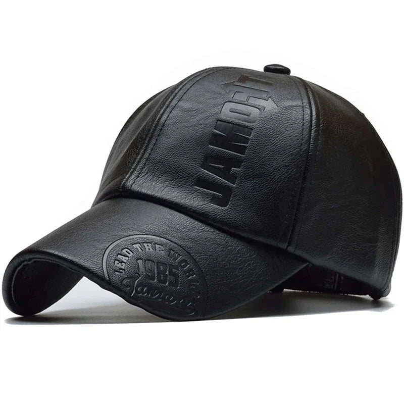 Unisex 1985 Imprinting Leather Baseball Caps