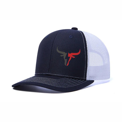 Summer Mesh Baseball Cap Women Men Snapback Hat Casual Breathable Cow Head Print Hip Hop Trucker Caps