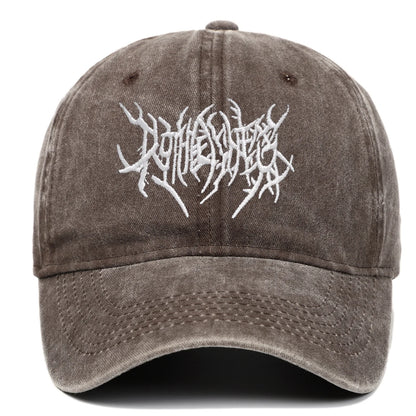 Visors Embroidery Baseball Caps Adjustable Gothic Faded Cap Hip-hop Sunscreen Hats