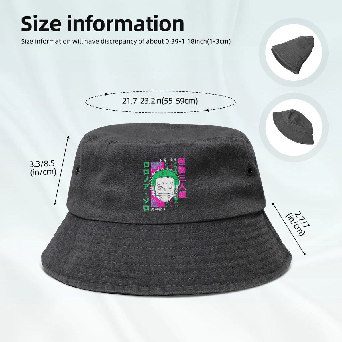 One Piece Bucket Hat Roronoa Zoro