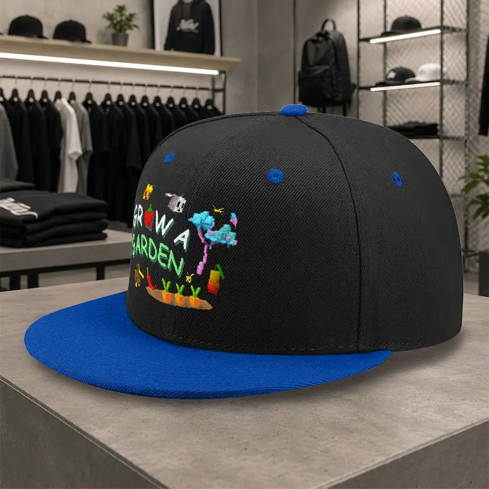 GROW A GARDEN Pixel Style Unisex All-Match Snapback Cap