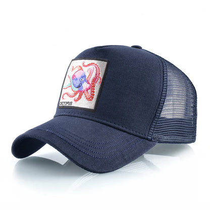 Unisex Baseball Cap With Octopus Patch For Men And Women Four Season