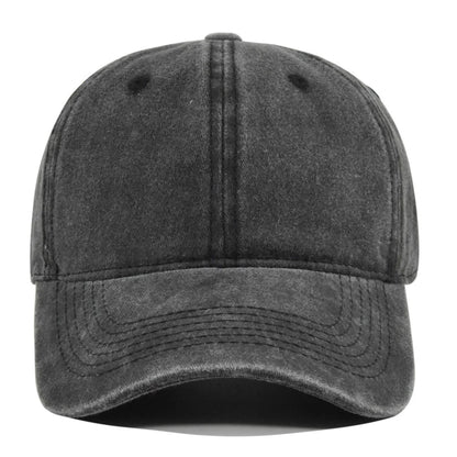 Retro Washed Cotton Baseball Cap Men