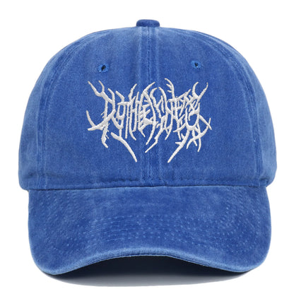 Visors Embroidery Baseball Caps Adjustable Gothic Faded Cap Hip-hop Sunscreen Hats