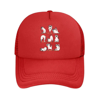 Yoga Cats Mesh Baseball Cap