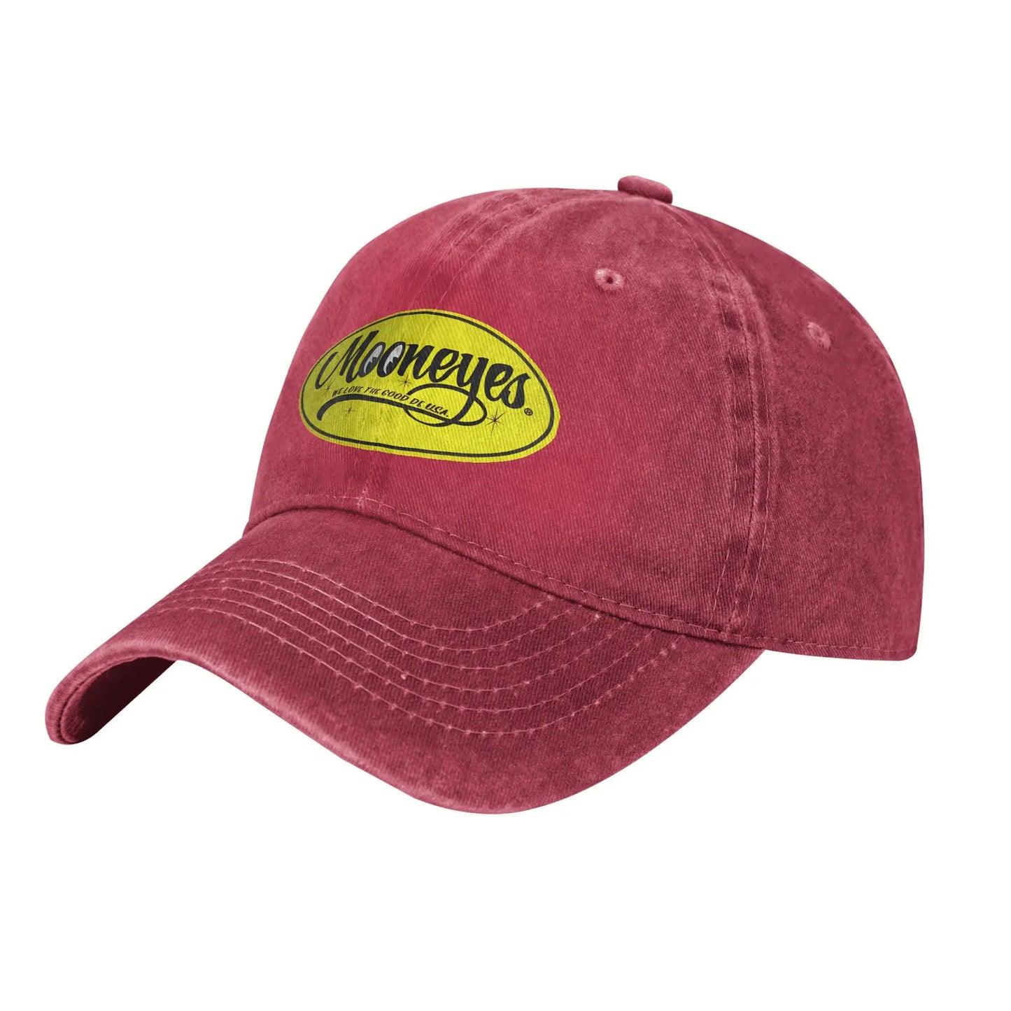Mooneyes Baseball Caps Vintage Distressed Cotton JDM Moon Eyes