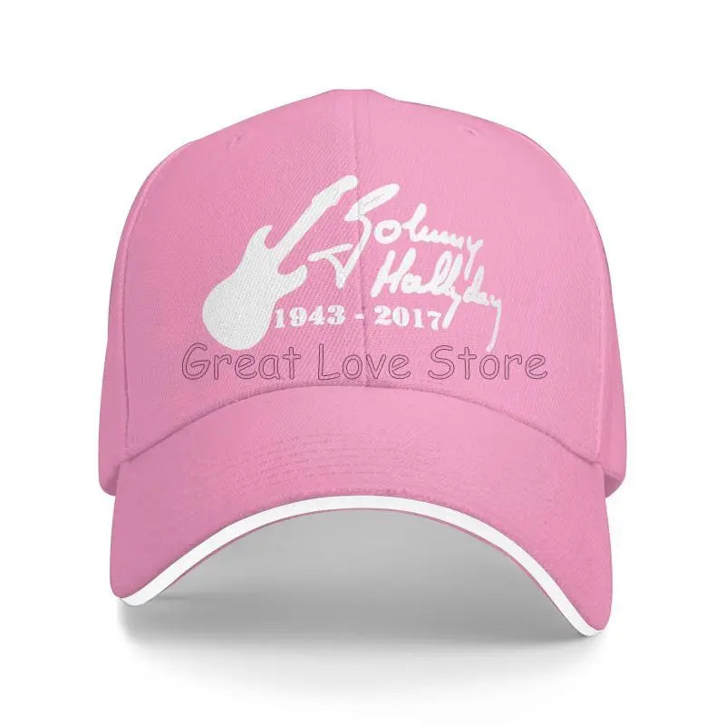 Johnny Hallyday Print Baseball Cap