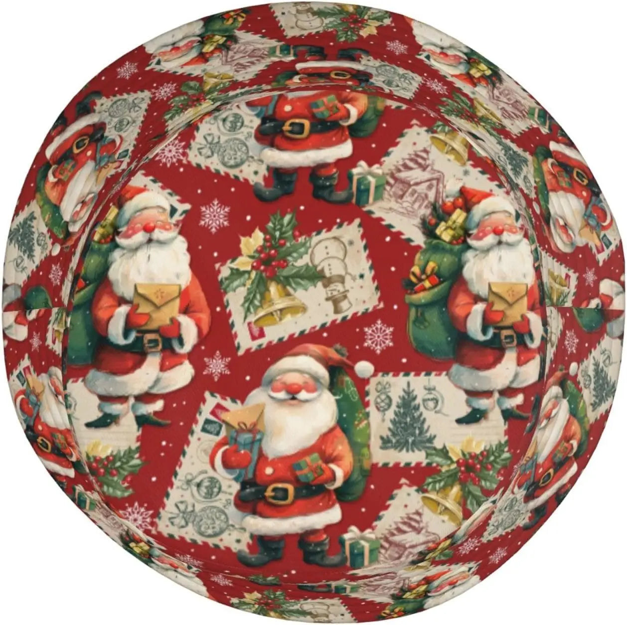 Retro Poster Merry Christmas Bucket Hats for Women Men Xmas Fisherman Hat