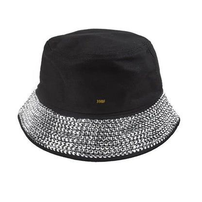 Unisex Bucket Hat Rhinestones Blingbling Fisherman Hat