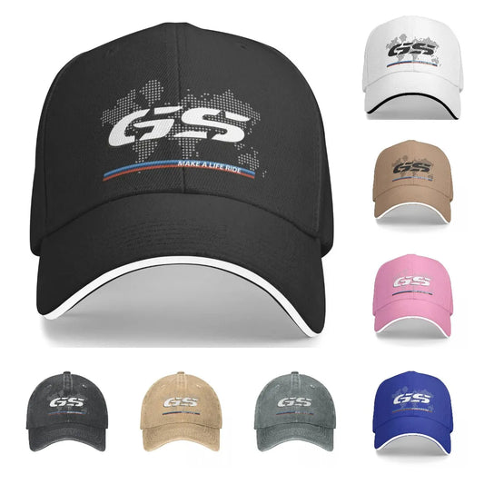 Motorcycle GS World Map Racing Baseball Cap