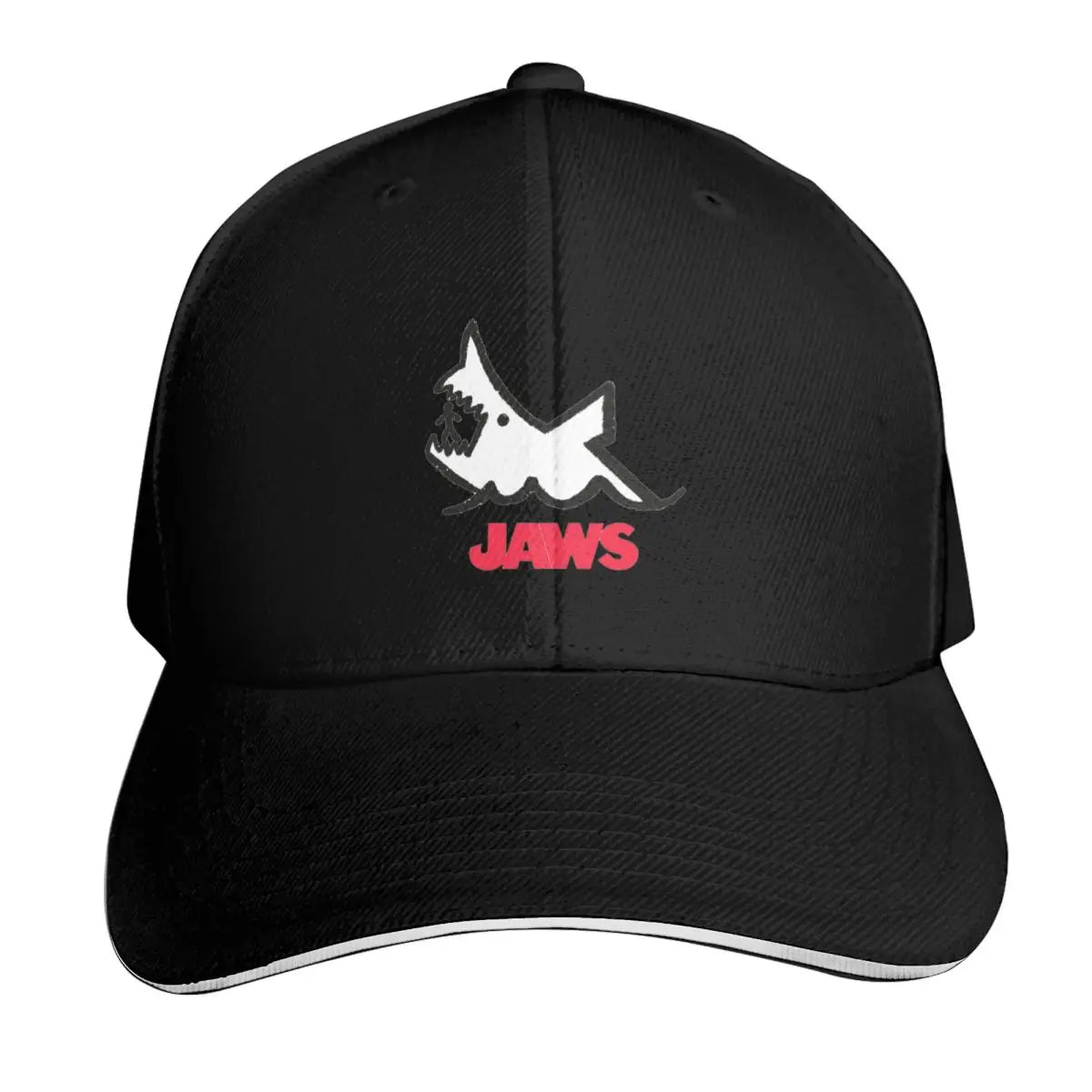 Jaws 50th Anniversary Logo Movie Cap Fashion Casual Baseball Caps