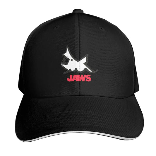 Jaws 50th Anniversary Logo Movie Cap Fashion Casual Baseball Caps