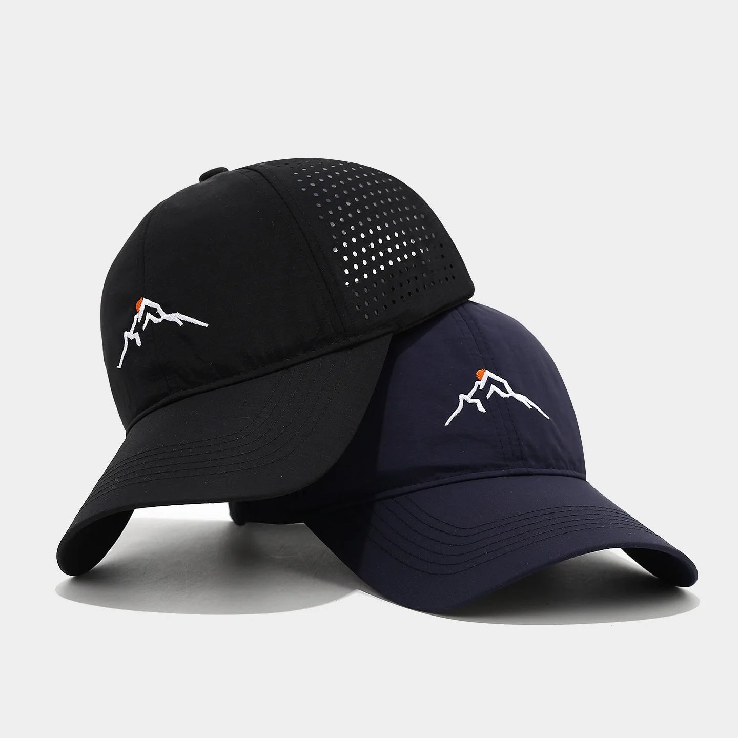 New Sunrise Mountain Peak Sun Embroidered Hat Baseball Cap