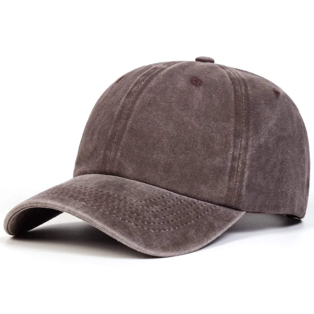 Unisex Light Washed Solid Color Baseball Caps