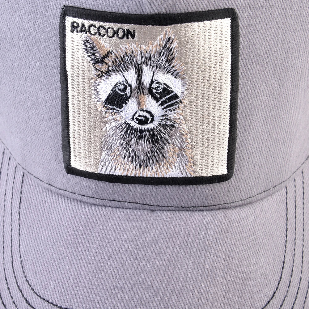 Spring Summer Baseball Cap With Lion Embroidery