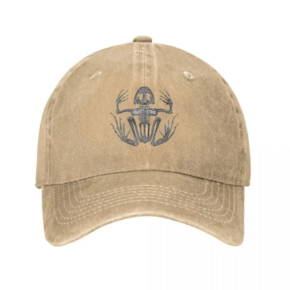 Frog Skeleton Baseball Caps