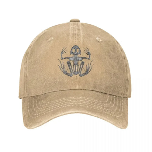 Frog Skeleton Baseball Caps