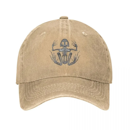 Frog Skeleton Baseball Caps