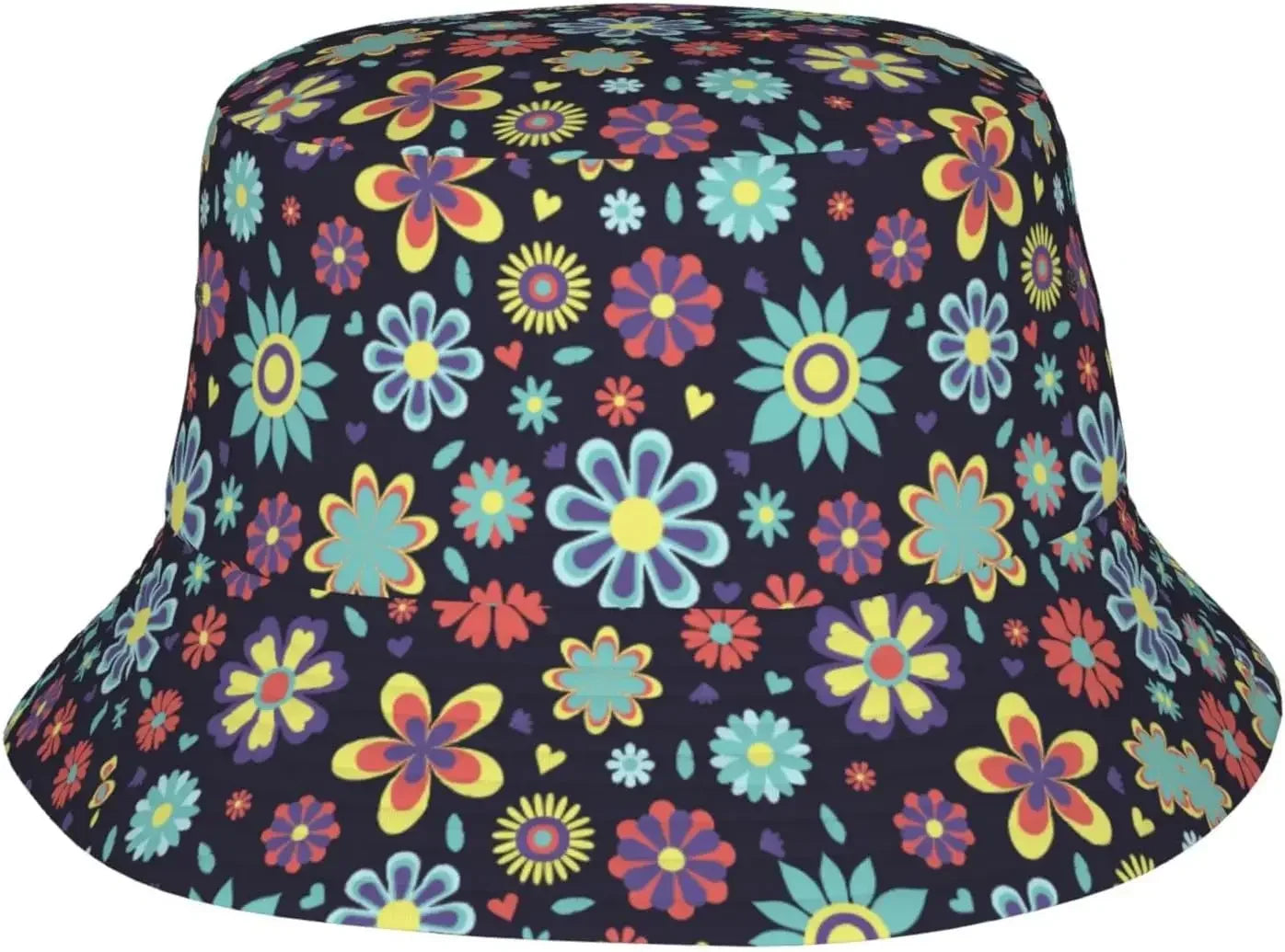 Small Flowers Fisherman Cap Hip Hop Gorras Summer Unisex Printing Bucket Hat