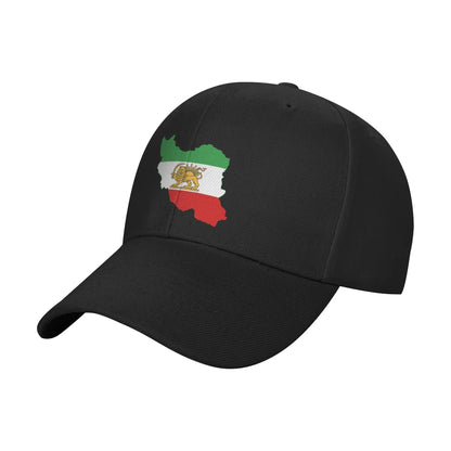 Flag Map Of Iran Iranian Flag Baseball Cap