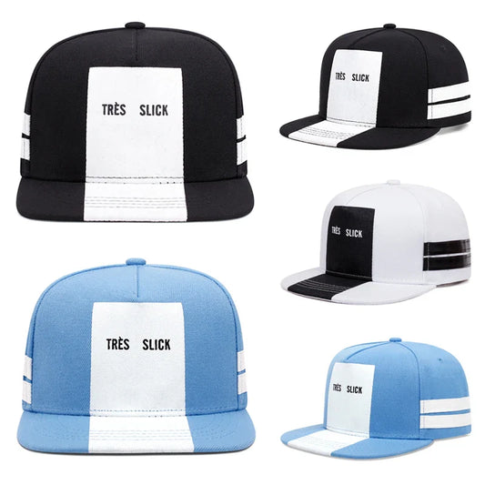 Trendy TRES SLICK Striped Simple Baseball Hat