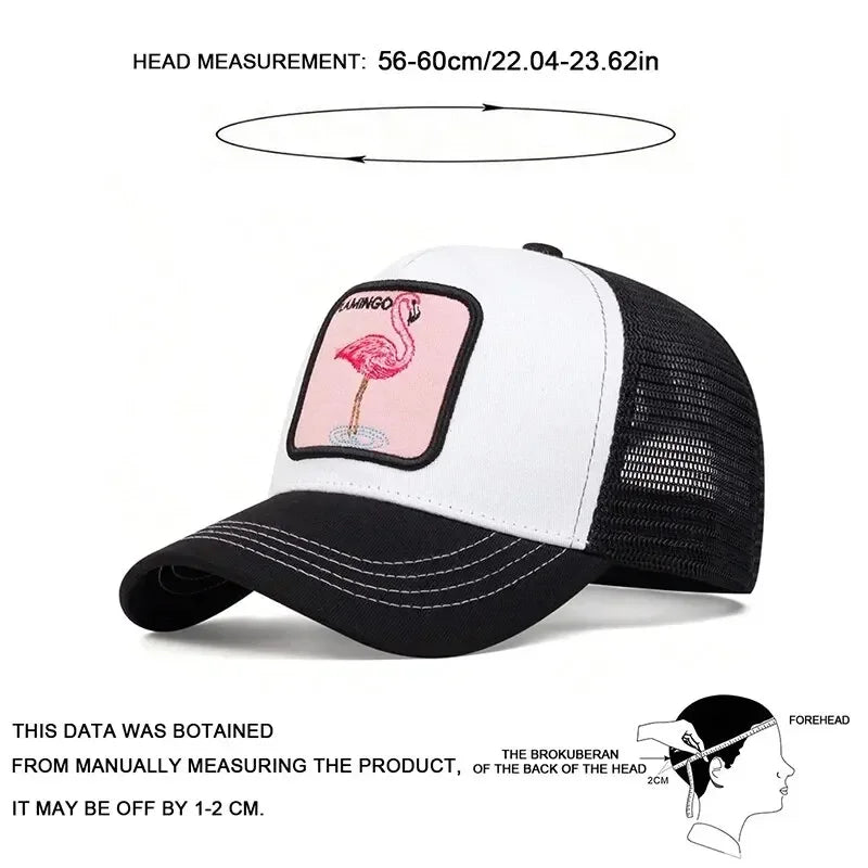 Unisex Flamingo Patch Embroidery Baseball Caps
