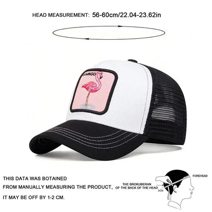 Unisex Flamingo Patch Embroidery Baseball Caps
