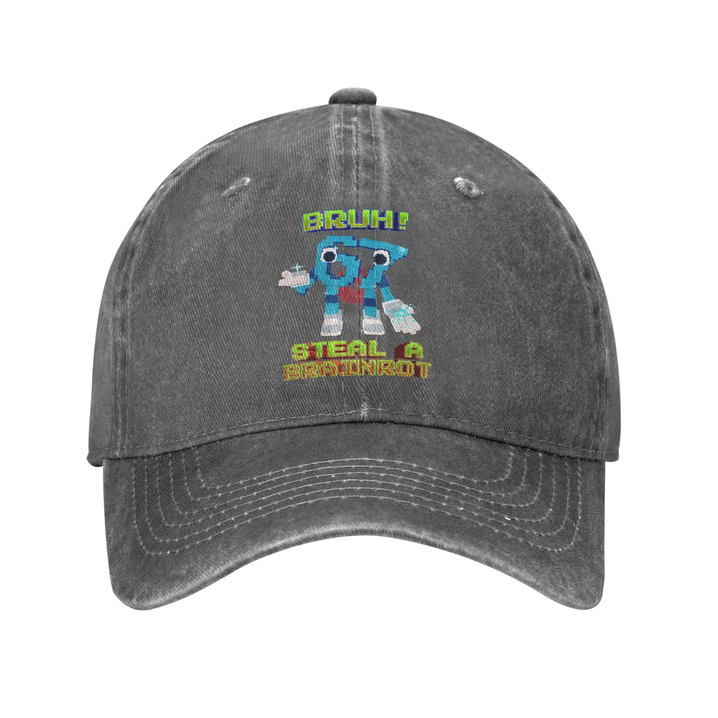 Bruh 67 Six Seven 6-7 Funny Brainrot Meme Printed Cap Baseball Cap