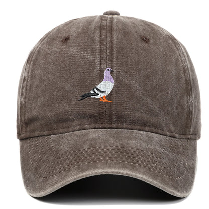 Baseball Cap Suitable For All Seasons, Pigeon Embroidery Pattern, Men's And Women's Daily Casual Fashion