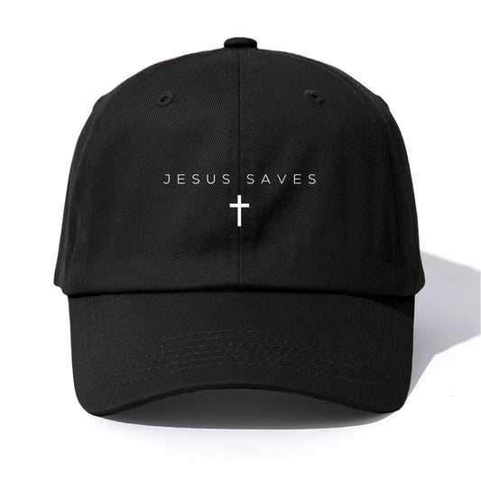 JESUS SAVES Print Baseball Cap