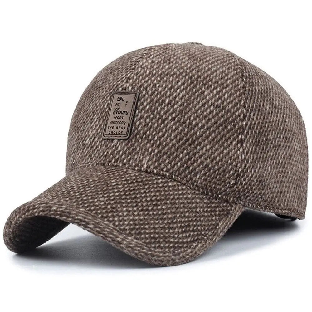 Autumn Winter Casual Adjustable Hats Earmuffs Hat Warm Baseball Cap