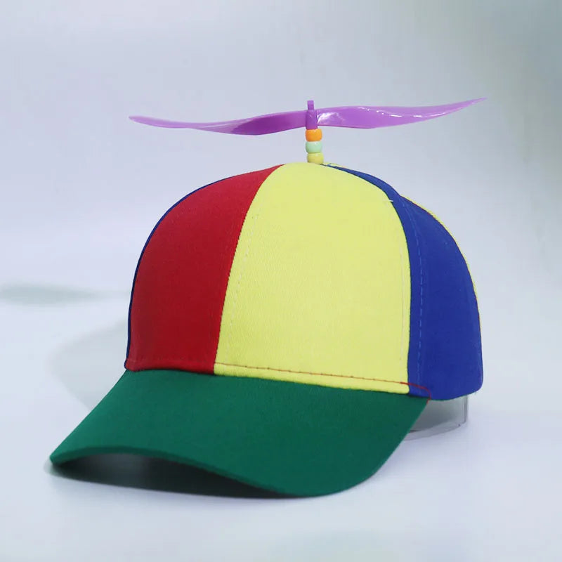 Helicopter Propeller Adventure Rainbow Bamboo Dragonfly Baseball Hat