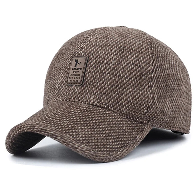 Autumn Winter Men Baseball Cap Winter Warm Hat