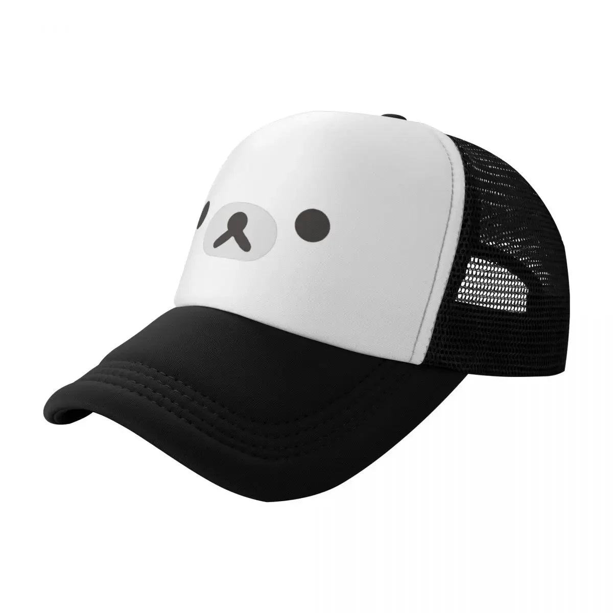 New Cartoon Rilakkuma Bear Face Mouth Unisex Mesh Baseball Cap