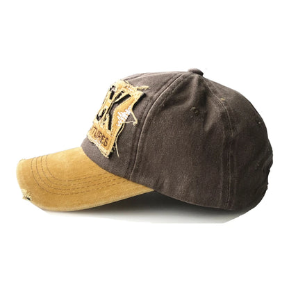 Letter ROCK Embroidery High Quality Cotton Baseball Cap