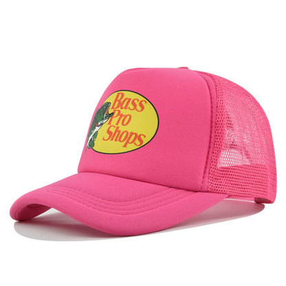 Bass Football Mesh Baseball Cap