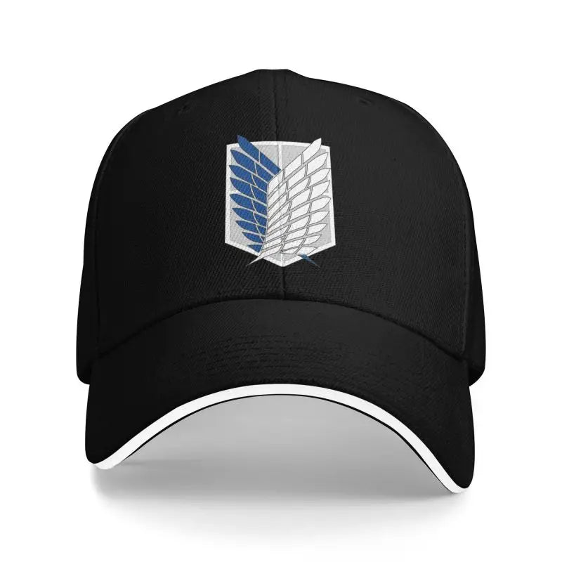 Attack on Titan Print Sandwich Baseball Caps