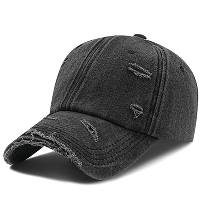 Distressed Vintage Washed Cotton Breathable Lightweight Baseball Cap